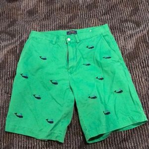 Polo Ralph green whale shorts